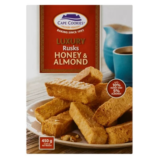 Cape Cookies Honey & Almonds Rusks 450gr