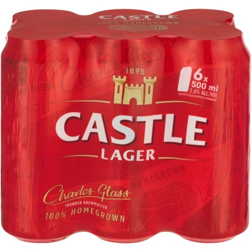 Castle Lager 6x500ml Can
