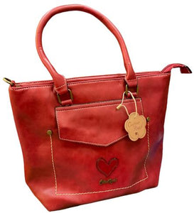 Cotton Road Handbag Heart Red