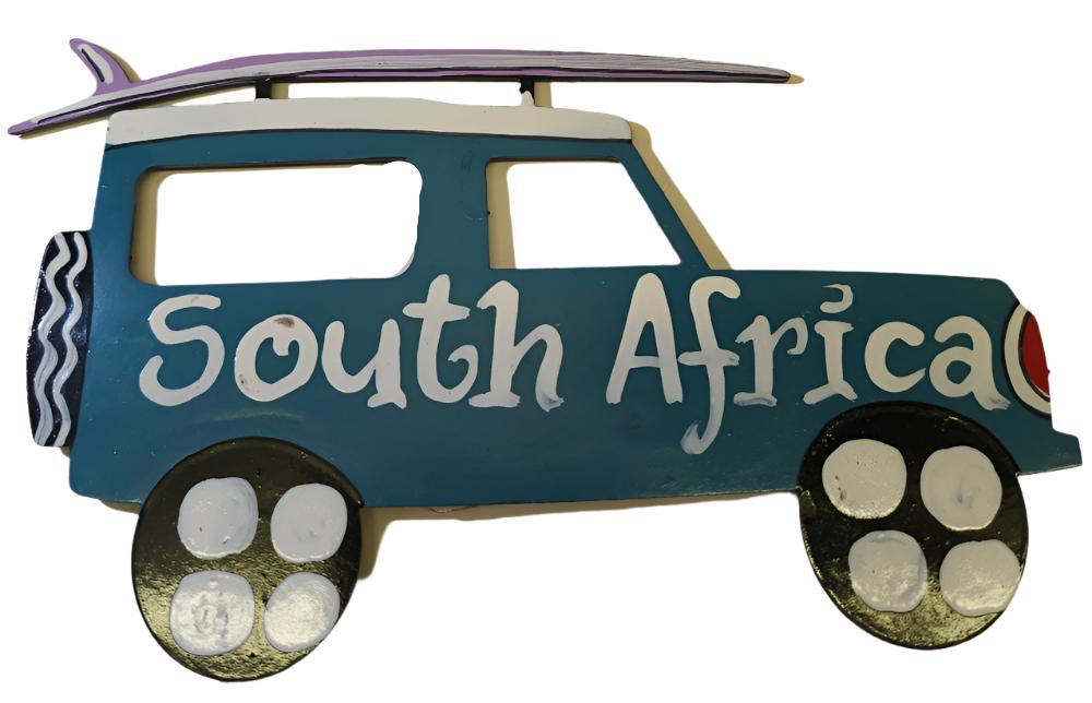 Landrover with Surfboard Magnet