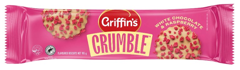 Griffins White Chocolate & Raspberry 165gr