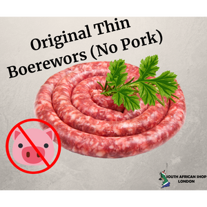 Original Thin (No Pork) Boerewors ±500gr