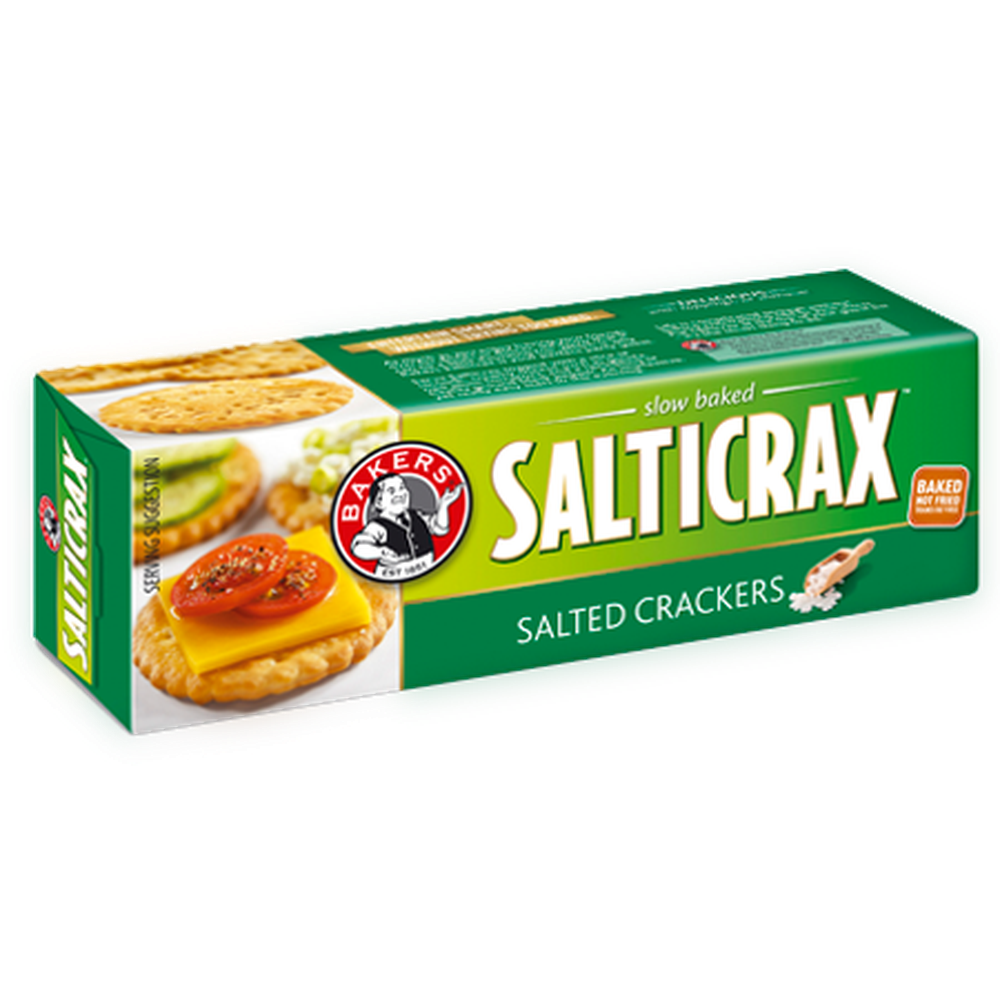 Bakers Salticrax Salted Crackers 200gr-Rusks, Biscuits-South African Store London