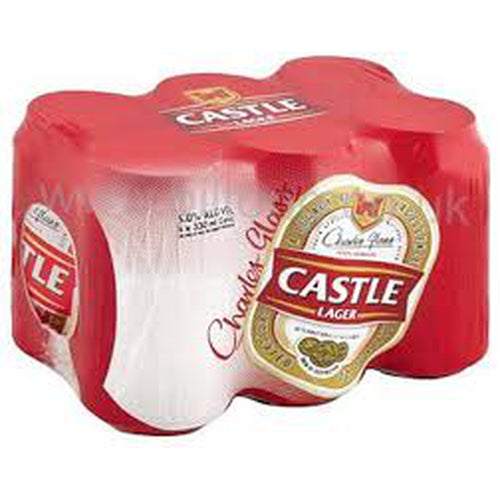 Castle Lager 6x330ml Can-Beers,Cider, Spirits-South African Store London