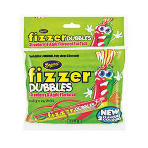 Fizzer Strawberry and Apple Bag 24s 278g-Sweets/Safari-South African Store London
