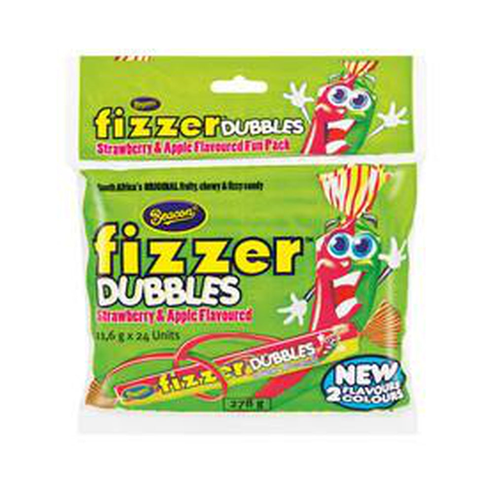 Fizzer Strawberry and Apple Bag 24s 278g-Sweets/Safari-South African Store London