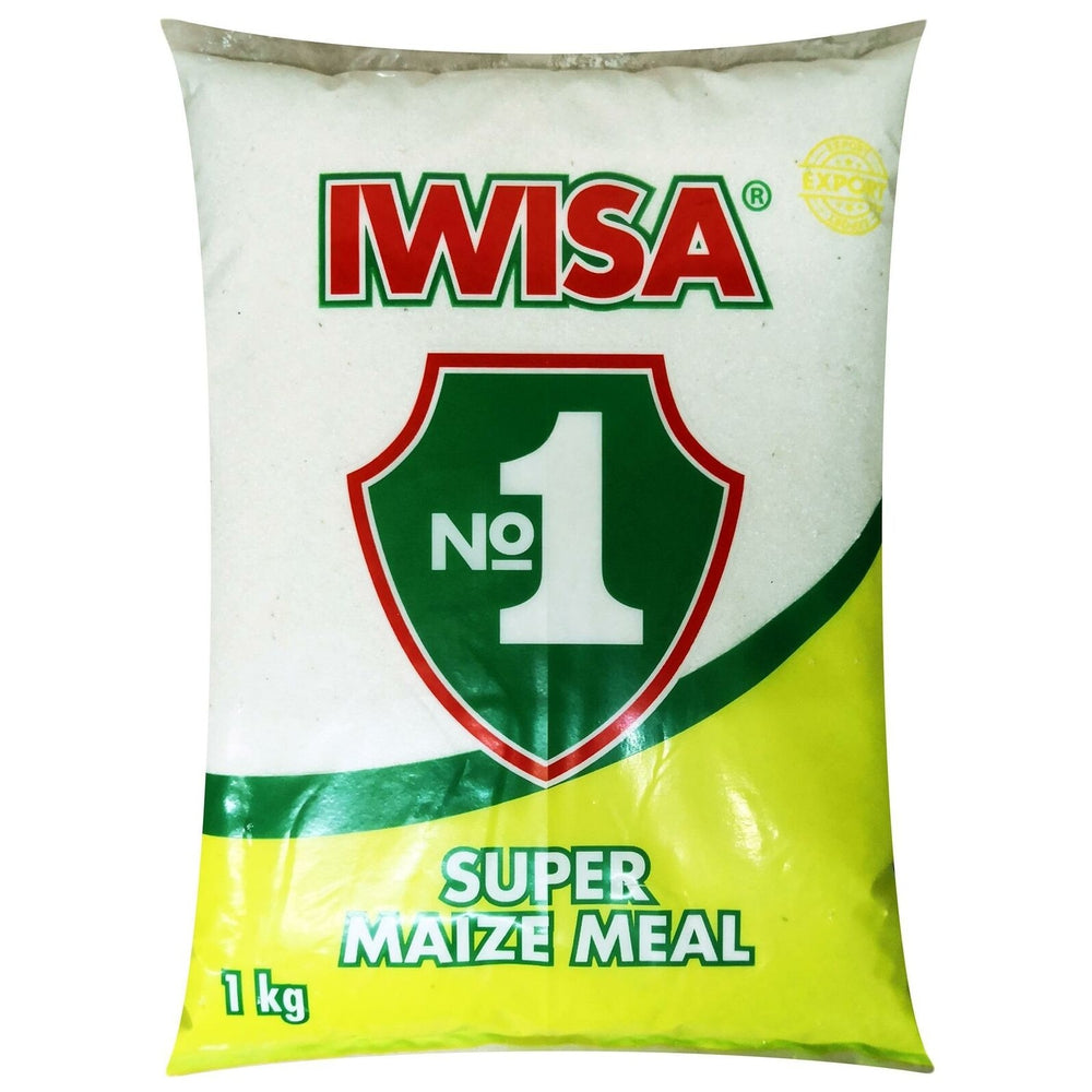 Iwisa Maize Meal 1kg Plastic Bag-Cereals, Iwisa, Samp&Beans-South African Store London