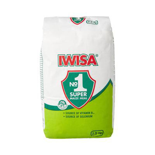 Iwisa Maize Meal 2.5kg Paper Bag-Cereals, Iwisa, Samp&Beans-South African Store London