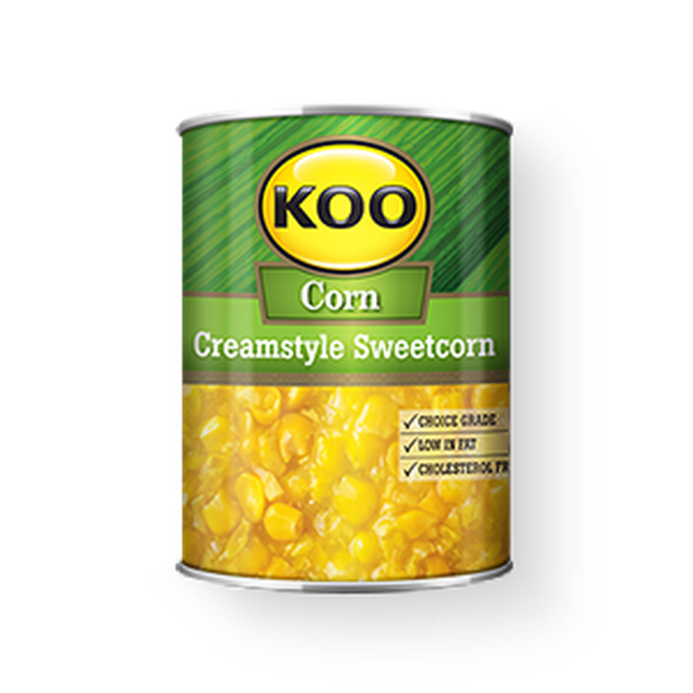 Koo Creamstyle Sweetcorn 410g-Tin, Bottle Products-South African Store London