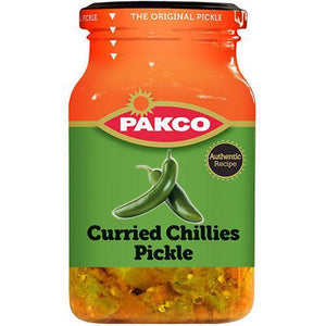 Pakco Curried Chillies Pickle 350g-Tin, Bottle Products-South African Store London