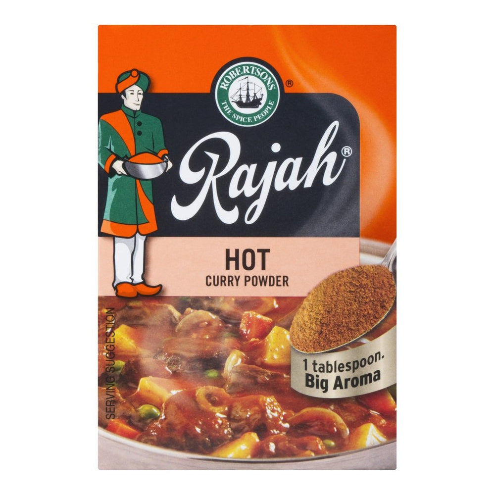 Rajah Hot Curry Powder 100g-Spices, Sauces, Curry Powder-South African Store London