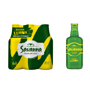 Savanna Angry Lemon 330ml Bottle